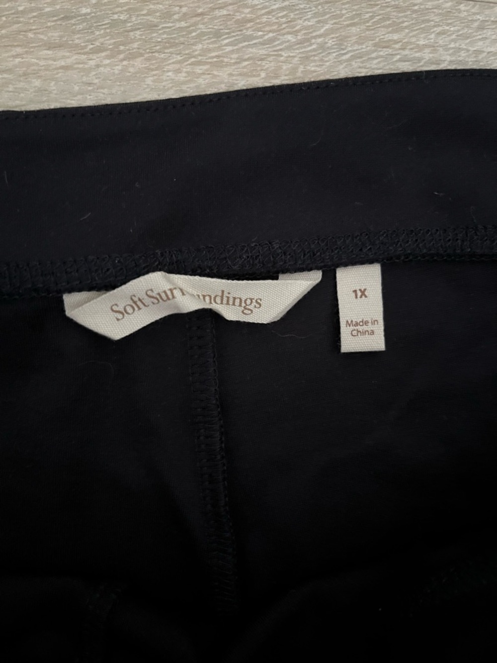 NWT Soft Surroundings Women’s Full Length Leggings Black - Size 1X - Picture 3 of 6